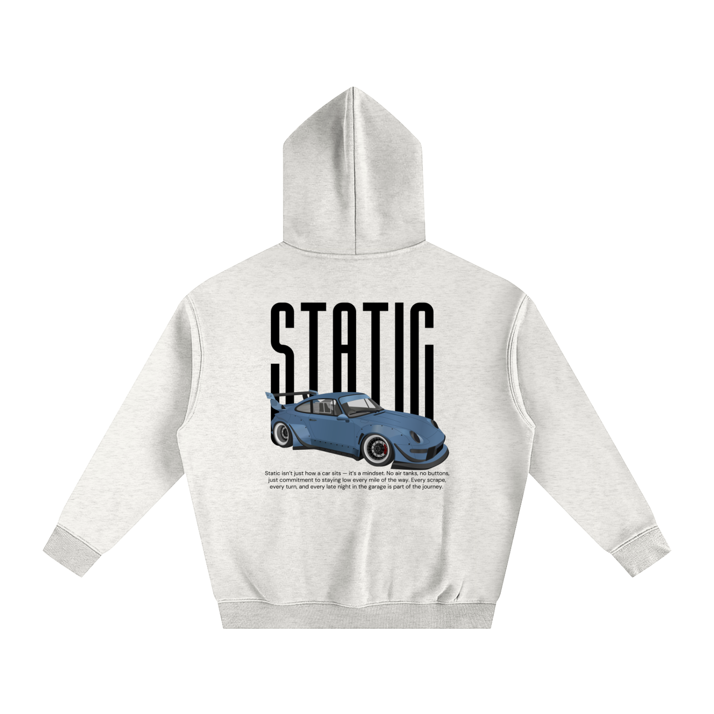 Static Oversize Fleeced Hoodie