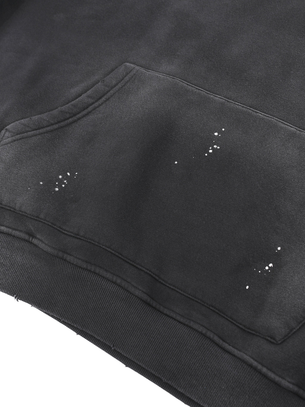 Bag it Washed Frayed Fleece Hoodie