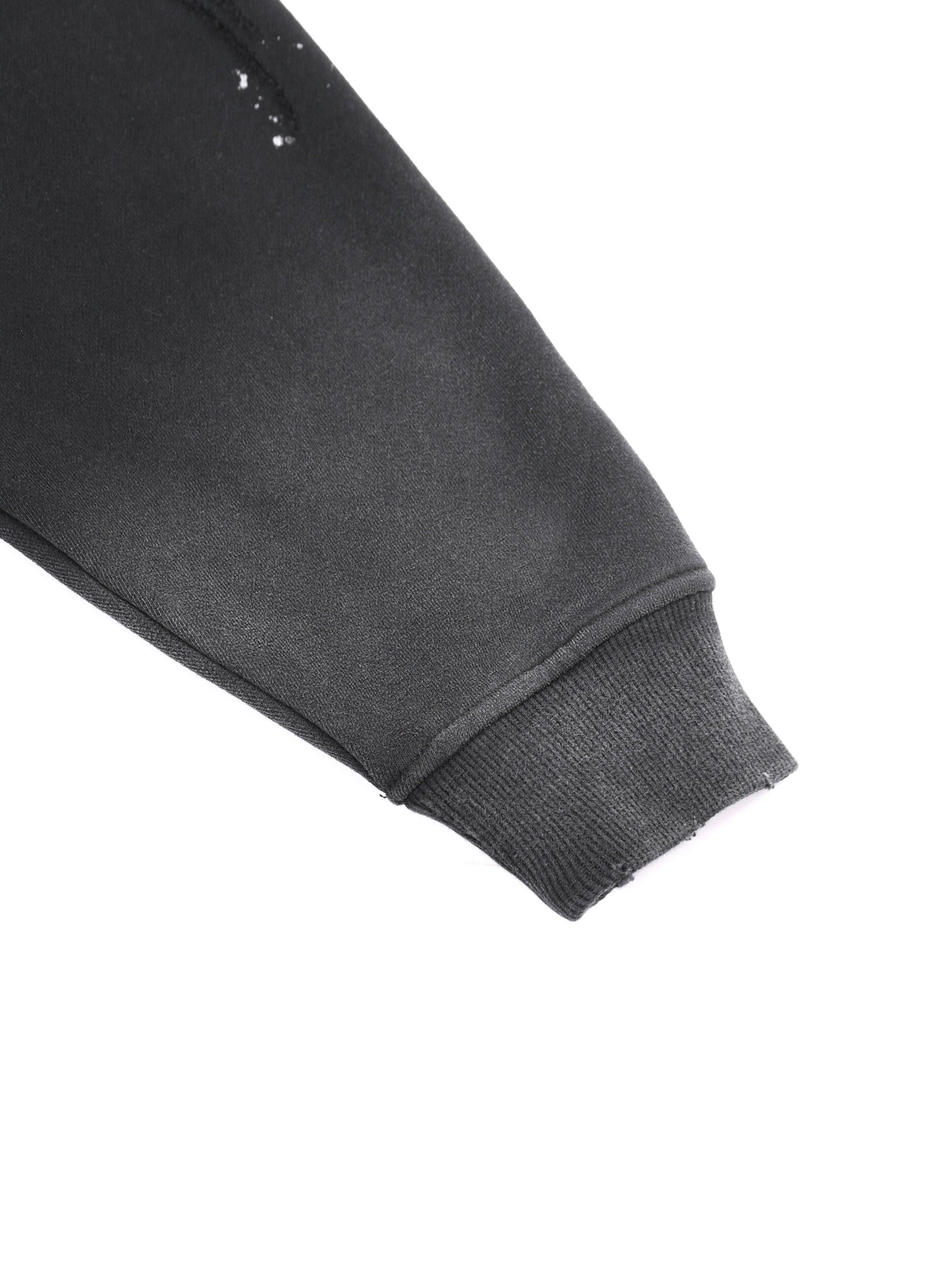 Bag it Washed Frayed Fleece Hoodie